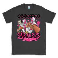 Smoke Obsessed with sneakers pink afro woman Classic Tee - RanaPortraitStore