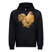 Black cochin rooster Urban Hoodie - LillyAllenDesigns