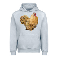 Heather Grey cochin rooster Urban Hoodie - LillyAllenDesigns