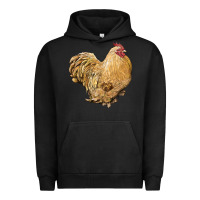Pigment Black cochin rooster Urban Hoodie - LillyAllenDesigns