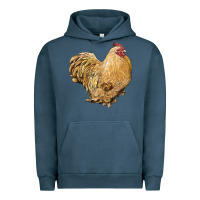 Pigment Midnight Navy cochin rooster Urban Hoodie - LillyAllenDesigns