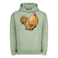 Pigment Oil Green cochin rooster Urban Hoodie - LillyAllenDesigns