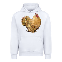 White cochin rooster Urban Hoodie - LillyAllenDesigns