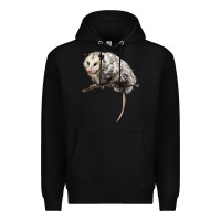 Black opossum Premium Hoodie - LillyAllenDesigns