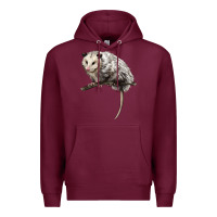 Burgundy opossum Premium Hoodie - LillyAllenDesigns