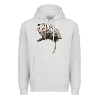 Dove Grey opossum Premium Hoodie - LillyAllenDesigns