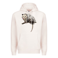 Pale Pink opossum Premium Hoodie - LillyAllenDesigns