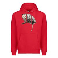Red opossum Premium Hoodie - LillyAllenDesigns