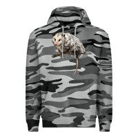 Slate Camo opossum Premium Hoodie - LillyAllenDesigns