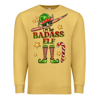 Antique Gold im the badass elf Premium Sweatshirt - FaDigitalArtStudio