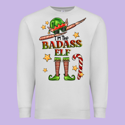 Im The Badass Elf Premium Sweatshirt Designed By Fadigitalartstudio