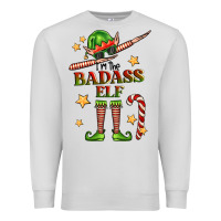 Dove Grey im the badass elf Premium Sweatshirt - FaDigitalArtStudio