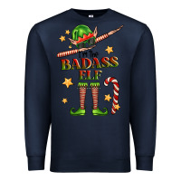 Navy im the badass elf Premium Sweatshirt - FaDigitalArtStudio