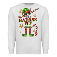 Oatmeal Heather im the badass elf Premium Sweatshirt - FaDigitalArtStudio