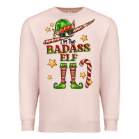 Pale Pink im the badass elf Premium Sweatshirt - FaDigitalArtStudio