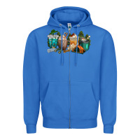True Royal camping coffee cups Zipper Hoodie - texasbilliewilder