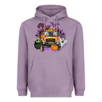 Halloween School Bus Heavyweight Hoodie | Teevron