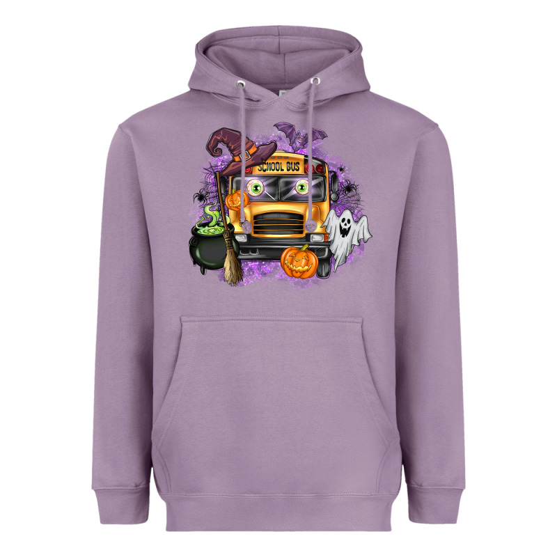 Halloween School Bus Heavyweight Hoodie by texasbilliewilder | Teevron