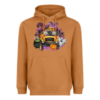 Meerkat Halloween School Bus Heavyweight Hoodie - texasbilliewilder