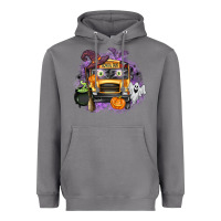 Storm Halloween School Bus Heavyweight Hoodie - texasbilliewilder