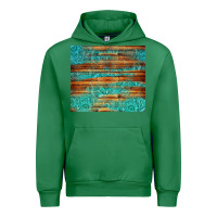 Emerald turquoise  leather and wooden pattern tumbler Urban Hoodie - Jasminsmagicworld