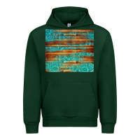 Forest Green turquoise  leather and wooden pattern tumbler Urban Hoodie - Jasminsmagicworld