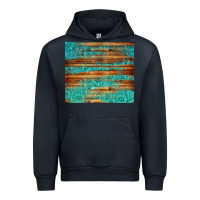 Navy turquoise  leather and wooden pattern tumbler Urban Hoodie - Jasminsmagicworld