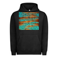 Pigment Black turquoise  leather and wooden pattern tumbler Urban Hoodie - Jasminsmagicworld