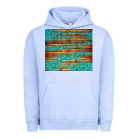 Pigment Grape Ice turquoise  leather and wooden pattern tumbler Urban Hoodie - Jasminsmagicworld