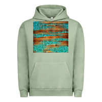 Pigment Oil Green turquoise  leather and wooden pattern tumbler Urban Hoodie - Jasminsmagicworld