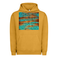 Pigment Peanut Butter turquoise  leather and wooden pattern tumbler Urban Hoodie - Jasminsmagicworld
