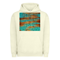 Pigment Pistachio turquoise  leather and wooden pattern tumbler Urban Hoodie - Jasminsmagicworld