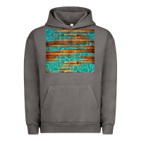 Pigment Tornado turquoise  leather and wooden pattern tumbler Urban Hoodie - Jasminsmagicworld