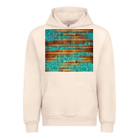 Sandshell turquoise  leather and wooden pattern tumbler Urban Hoodie - Jasminsmagicworld