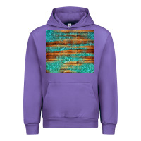 Tulip turquoise  leather and wooden pattern tumbler Urban Hoodie - Jasminsmagicworld