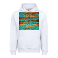 White turquoise  leather and wooden pattern tumbler Urban Hoodie - Jasminsmagicworld