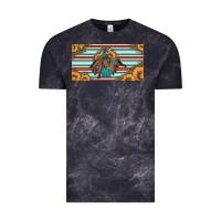 Cloud Black bucking bronco aztec shape license plate Vintage Tee - Artiststas