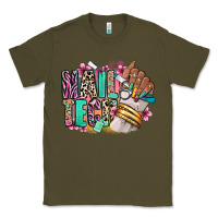 Army Green Nail Tech afro nail art Classic Tee - RanaPortraitStore
