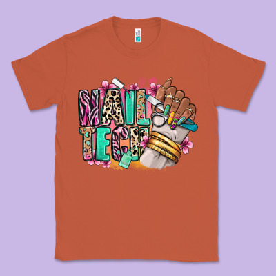 Nail Tech Afro Nail Art Classic Tee Designed By Ranaportraitstore
