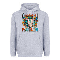 Heather Grey somebody's problem Heavyweight Hoodie - Zillion Design Studio