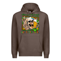 Coffee when you're dead inside but it's st patricks Premium Hoodie - Jasminsmagicworld
