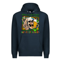 Navy when you're dead inside but it's st patricks Premium Hoodie - Jasminsmagicworld