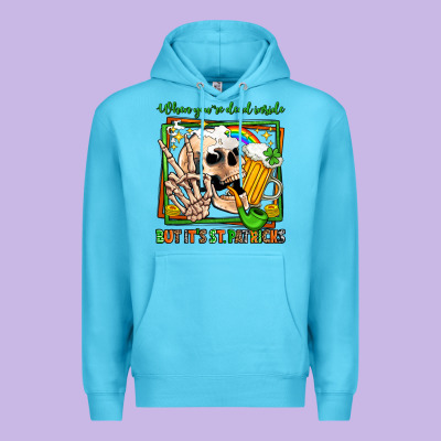 When You're Dead Inside But It's St Patricks Premium Hoodie Designed By Jasminsmagicworld
