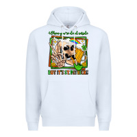 White when you're dead inside but it's st patricks Premium Hoodie - Jasminsmagicworld