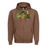Chestnut camping gnomies Zipper Hoodie - texasbilliewilder
