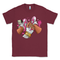 Burgundy Pink and white sneaker girl Classic Tee - RanaPortraitStore