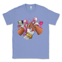 Colony Blue Pink and white sneaker girl Classic Tee - RanaPortraitStore