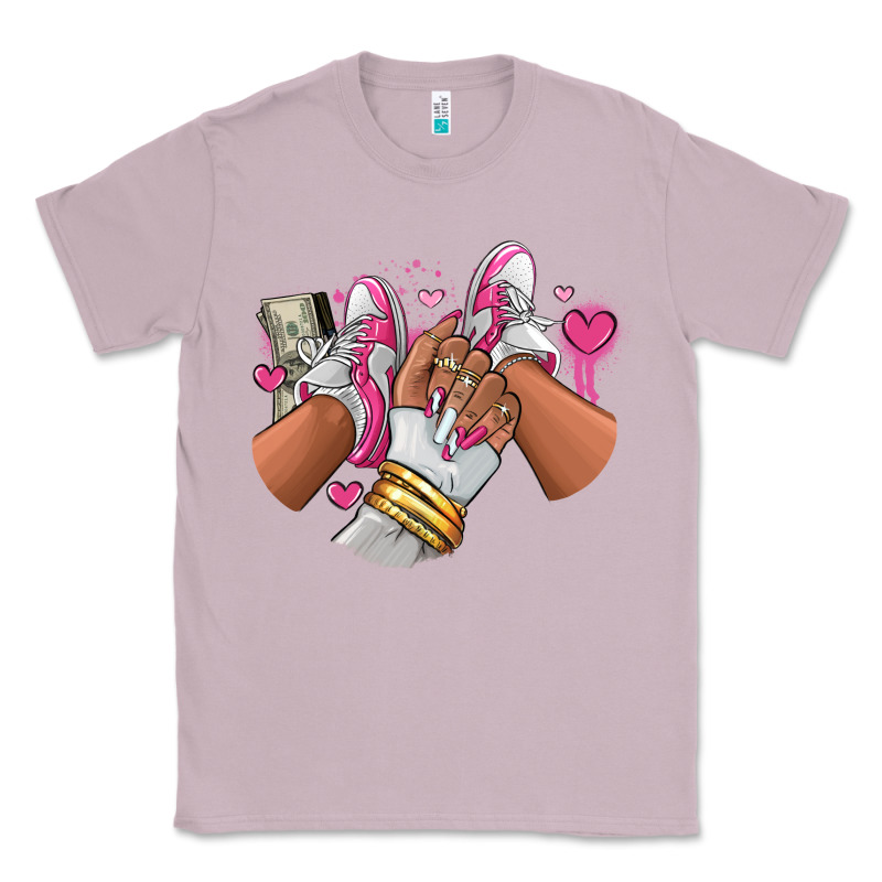 Pink And White Sneaker Girl Classic Tee by RanaPortraitStore | Teevron