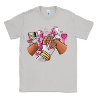 Moon Dust Pink and white sneaker girl Classic Tee - RanaPortraitStore