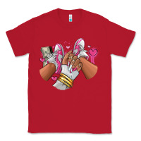 Red Pink and white sneaker girl Classic Tee - RanaPortraitStore